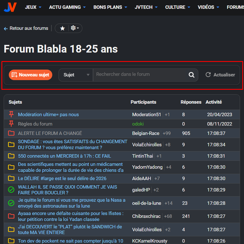 Barre de recherche fixe logo