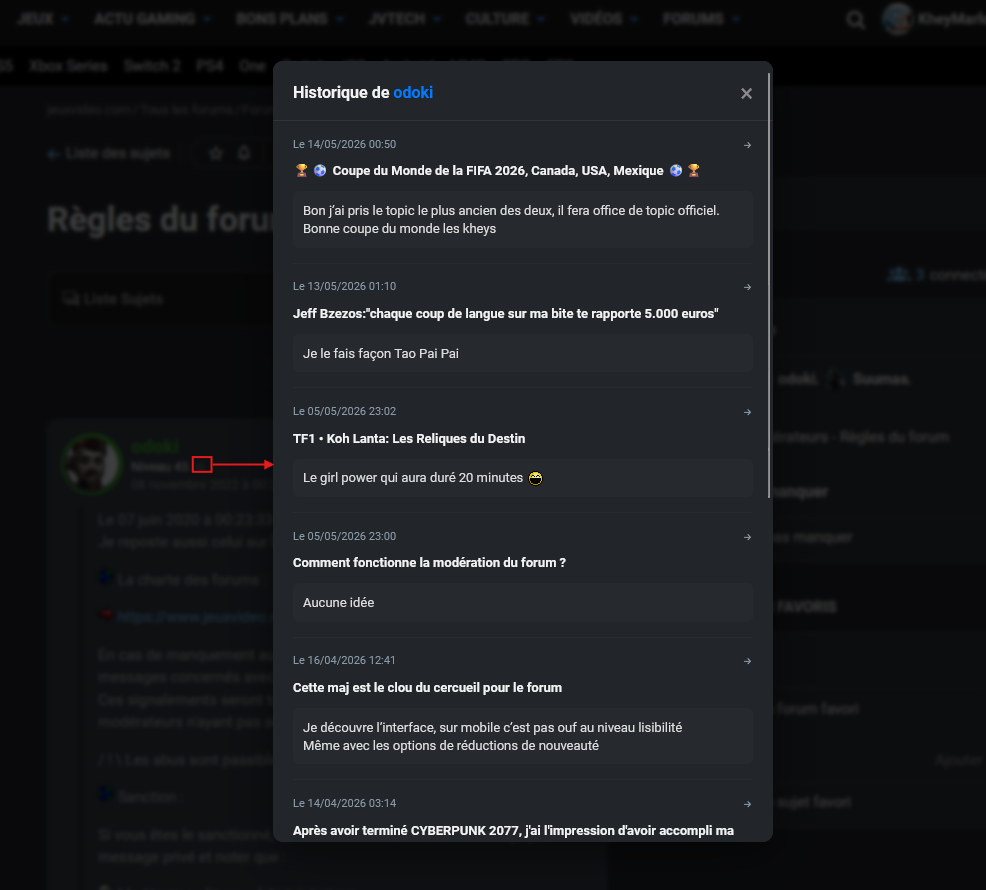 Historique des messages logo